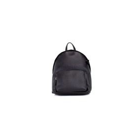 버버리 Burberry Black Pebbled Leather Backpack with Zip Closure 7103500583044