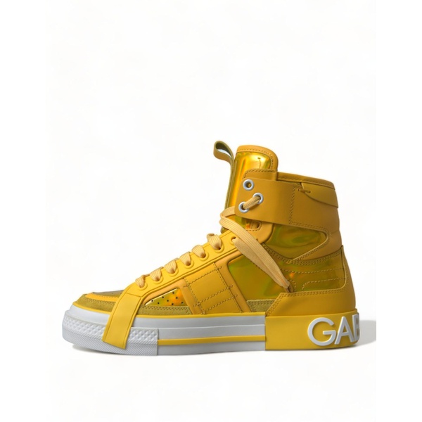 돌체앤가바나 돌체앤가바나 Dolce & Gabbana High Top Leather Sneakers with Color-Block Design 7208388526212