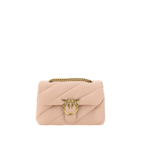 PINKO Elegant Light Pink Quilted Shoulder Womens Bag 7212690768004