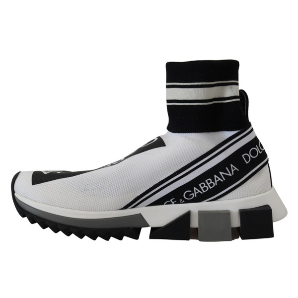 돌체앤가바나 돌체앤가바나 Dolce & Gabbana Chic Black and White Sorrento Slip-On Womens Sneakers 7199910690948