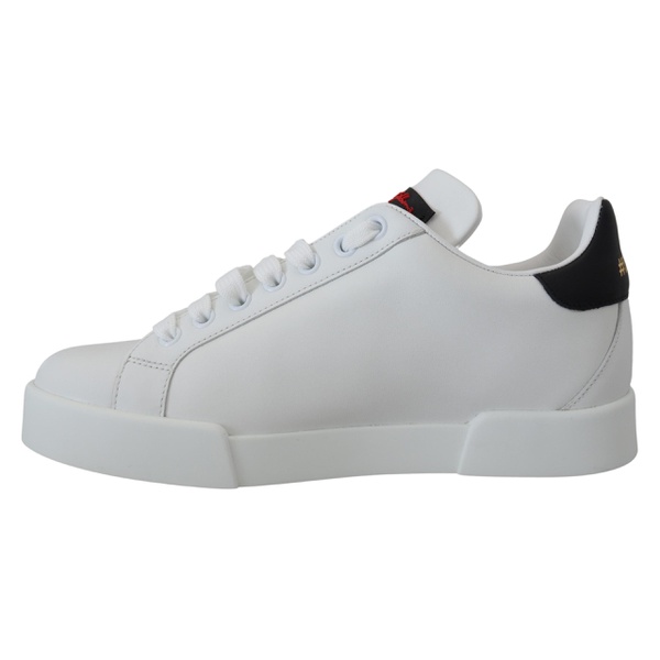 돌체앤가바나 돌체앤가바나 Dolce & Gabbana White Logo Patch Embellished Sneakers Womens Shoes 7199879397508