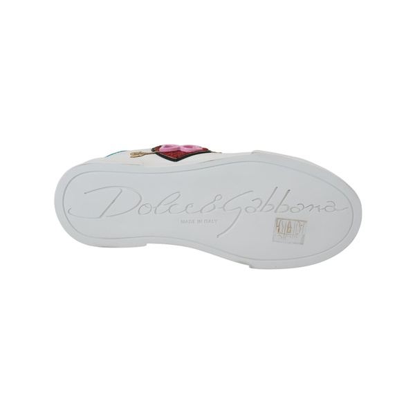 돌체앤가바나 돌체앤가바나 Dolce & Gabbana Leather Sneaker with Heart Logo 7221369634948