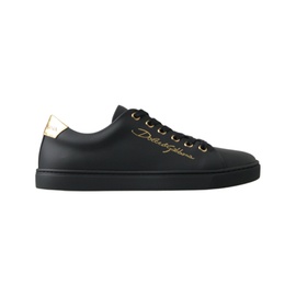 돌체앤가바나 Dolce & Gabbana Leather Classic Sneakers in and Gold 7202165915780