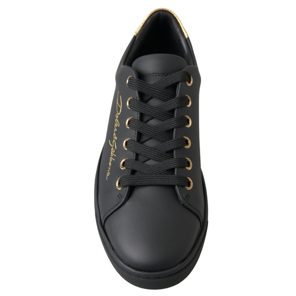 돌체앤가바나 돌체앤가바나 Dolce & Gabbana Leather Classic Sneakers in and Gold 7202165915780