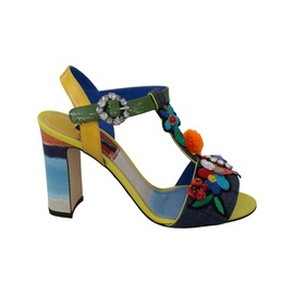 돌체앤가바나 Dolce & Gabbana Crystal Ankle Strap Sandals 7235448471684