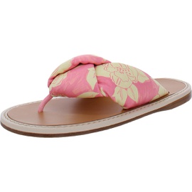 Miu Miu Nappa St. Rosa 1 Womens Leather Floral Thong Sandals 6907368669316