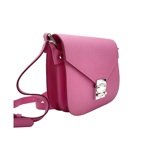  MCM Womens Sugar Pink Patricia Leather Crossbody Shoulder Bag 7202546843780