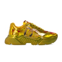 돌체앤가바나 Dolce & Gabbana Neon Yellow High-Top Calfskin Womens Sneakers 7229152034948