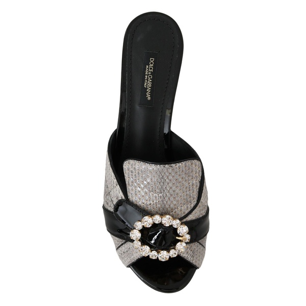 돌체앤가바나 돌체앤가바나 Dolce & Gabbana Crystal-Embellished Exotic Leather Womens Sandals 7199836897412