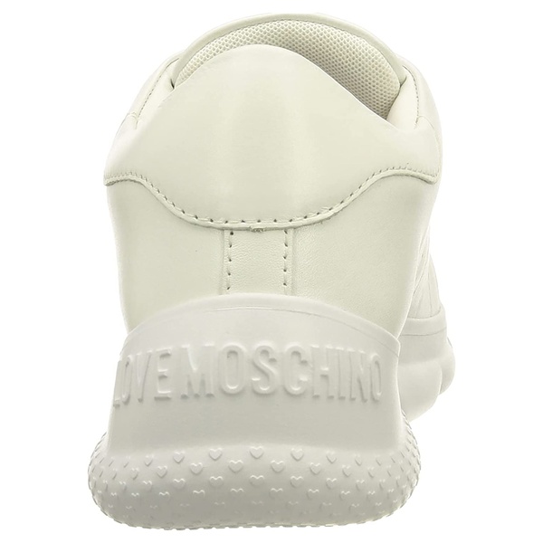  Love 모스키노 Moschino Womens White Sneakers with Re 6946724053124