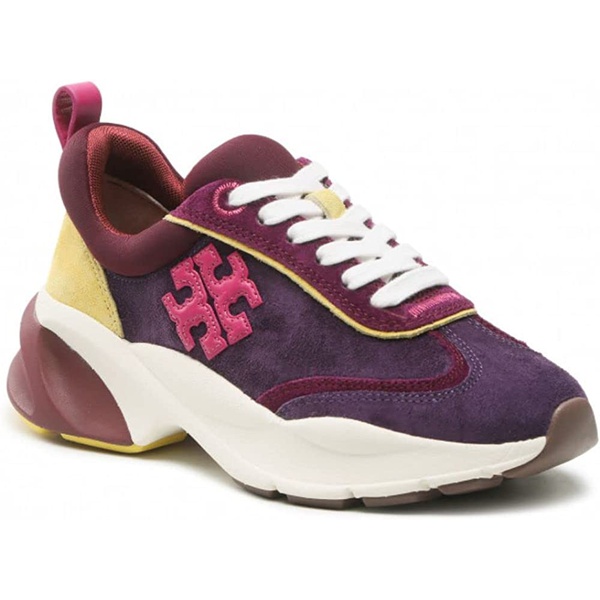 토리버치 Tory Burch Womens Good Luck Trainer Purple Pink Sneakers 7006358110340