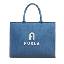 Furla Womens Opportunity Tote Blue Jay Marshmallow Large 7092252737668