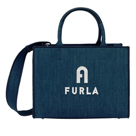 Furla Womens Opportunity Tote Blue Jay Marshmallow Small 7092252770436