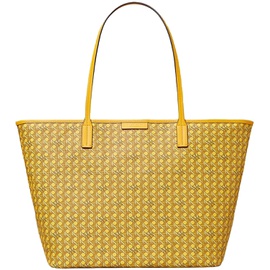 Tory Burch Womens Womens Ever-Ready Tote Canvas Coated Large Sunset Glow Yellow 7092250968196