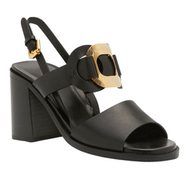 See by Chloe Womens Chany Black Leather Buckle Slingback Sandals Shoes 7092248477828