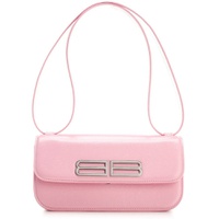 발렌시아가 Balenciaga Womens Leather Gossip Shoulder Bag S in Pink 6877800923268