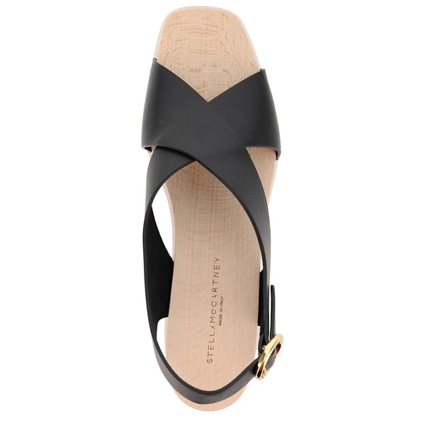 스텔라 맥카트니 스텔라 맥카트니 Stella McCartney Womens Elyse Platform Sandal in Black Gold 7026445516932