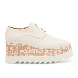스텔라 맥카트니 Stella McCartney Womens Elyse Platform Wedge Sneaker in Cream 7056118546564