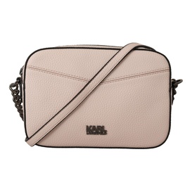 Karl Lagerfeld Light Pink Leather Camera Shoulder Womens Bag 7069484908676