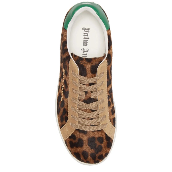  팜엔젤스 Palm Angels Womens Leopard Print Genuine Calf Hair Sneaker 7056118251652