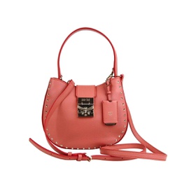 MCM Womens Trisha Cocoa Pink Leather Studded Small Crossbody Bag MWH8APA48PW001 5136177561732