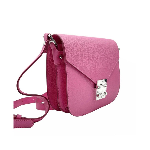  MCM Womens Sugar Pink Patricia Leather Crossbody Shoulder Bag MWS9APA15QS001 6754502410372