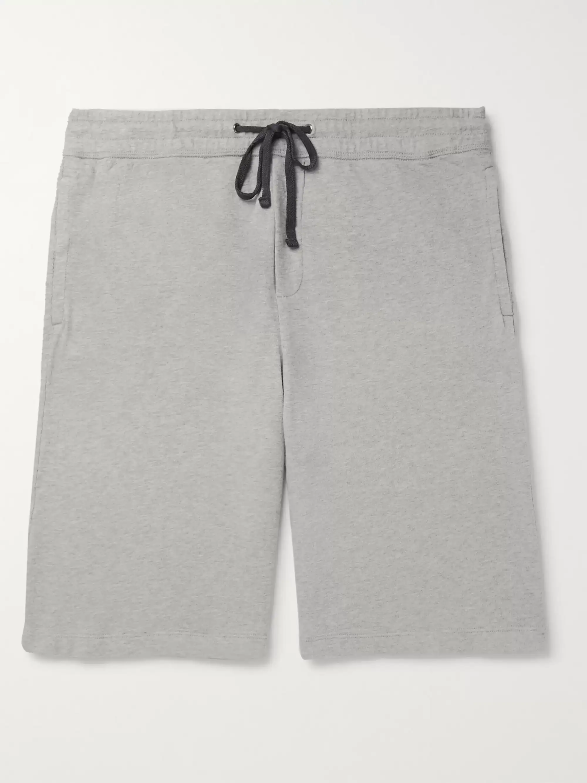 JAMES PERSE Wide-Leg Melange Loopback Supima Cotton-Jersey Shorts 10516758728154021