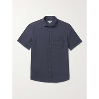 INCOTEX Garment-Dyed Linen Shirt 11452292646712758