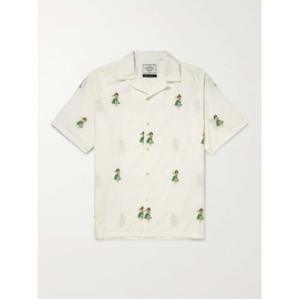 PORTUGUESE FLANNEL Camp-Collar Embroidered Cotton-Poplin Shirt 13452677149900130