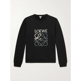 로에베 LOEWE Logo-Embroidered Cotton-Jersey Sweatshirt 13452677150337934