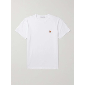 MAISON KITSUNEE Logo-Appliqued Cotton-Jersey T-Shirt 13452677152563216