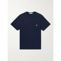 MAISON KITSUNEE Logo-Appliqued Cotton-Jersey T-Shirt 13452677152568647