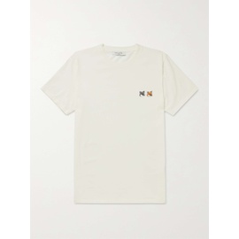 MAISON KITSUNEE Logo-Appliqued Cotton-Jersey T-Shirt 13452677152568731