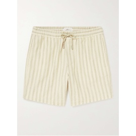 MR P. Straight-Leg Striped Cotton-Blend Drawstring Shorts 1647597275985291