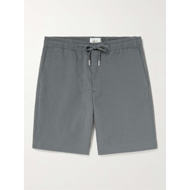 MR P. Straight-Leg Organic Cotton-Seersucker Drawstring Shorts 1647597275988216