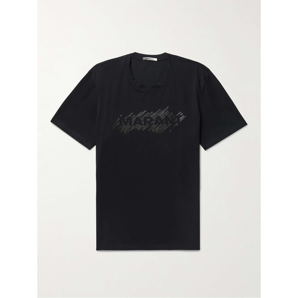 이자벨마랑 이자벨마랑 ISABEL MARANT Hanorih Logo-Print Cotton-Jersey T-Shirt 1647597276850223