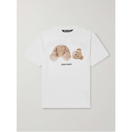 팜엔젤스 PALM ANGELS Logo-Print Cotton-Jersey T-Shirt 1647597276892223
