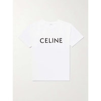 CELINE HOMME Logo-Print Cotton-Jersey T-Shirt 1647597277438855