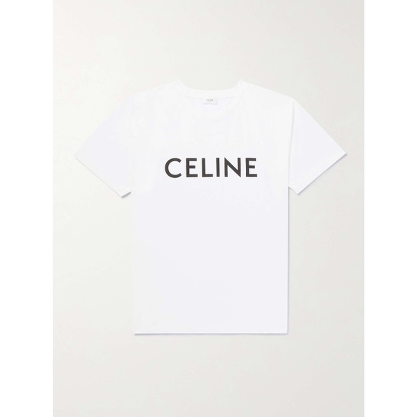 CELINE HOMME Logo-Print Cotton-Jersey T-Shirt 1647597277438855