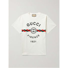 구찌 GUCCI Printed Cotton-Jersey T-Shirt 1647597278838553