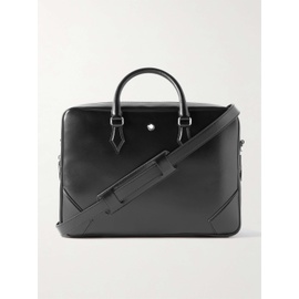 몽블랑 Black Meisterstueck Full-Grain Leather Briefcase 1160241431