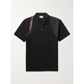 알렉산더맥퀸 ALEXANDER MCQUEEN Harness-Detailed Cotton-Pique Polo Shirt 1647597283041826