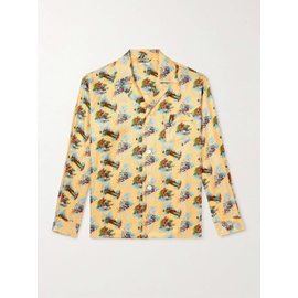 보디 BODE Camp-Collar Printed Silk-Satin Twill Shirt 1647597283058763