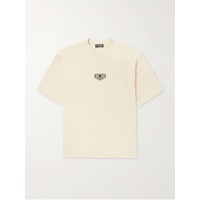 발렌시아가 BALENCIAGA BB Paris Logo-Embroidered Organic Cotton-Jersey T-Shirt 1647597283298054