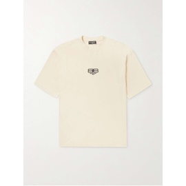 발렌시아가 BALENCIAGA BB Paris Logo-Embroidered Organic Cotton-Jersey T-Shirt 1647597283298054