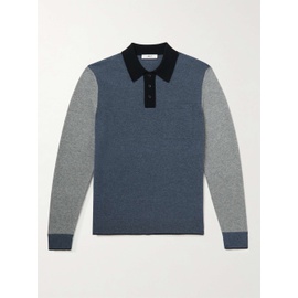 MR P. Colour-Block Merino Wool Polo Shirt 1647597284307487