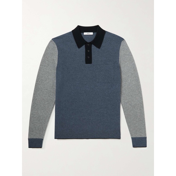  MR P. Colour-Block Merino Wool Polo Shirt 1647597284307487
