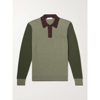 MR P. Colour-Block Merino Wool Polo Shirt 1647597284307494