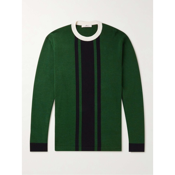  MR P. Striped Cotton and Lyocell-Blend Sweater 1647597284360578