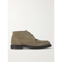 MR P. Andrew Split-Toe Shearling-Lined Suede Chukka Boots 1647597284365467